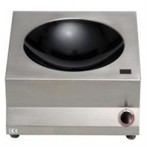 Induction jumbo-wok with Ceran basin