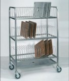 Tray and lid drying trolleys