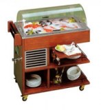 FISH SERVICE TROLLEY WITH DRAIN