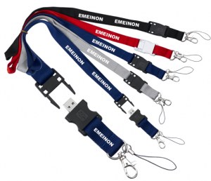 We offer promotional USB  lanyards