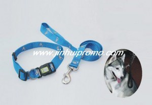 Polyester silkscreen printing pet leash/collar for dog