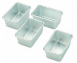 Aluminium plumcake mould - 4 pcs