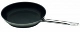 Steel frying pan with non-stick coating