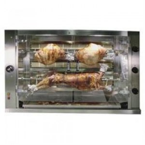 Lamb / pigling grill, gas, 2 rotating grids