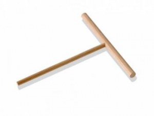 Set of 5 round crepe rakes, beech wood - 18 x 18 cm