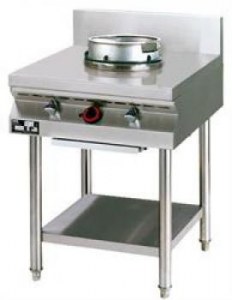 Wok range, gas, wall-mounted