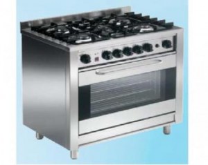 Cooker, gas with 5 burners