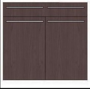 Base with 2 doors and 2 drawers