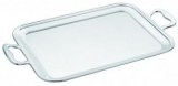 Rectangular steel bar tray with handles