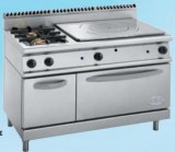Gas solid-top stove with gas oven,1200,Kraft 700