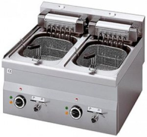 Electric fryer 2x10l