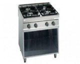 Range, gas with pilot flame with 4 burners,Standard 700