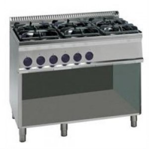 Range gas 6 burners 30 kW