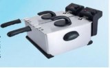 Double deep fryer, electric