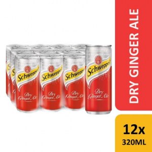 Schweppes Tonic Water 330ml Sleek Can/ Soft Drinks/ Cabonated Drinks/ Canned Drinks