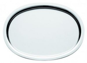 Oval steel bar tray