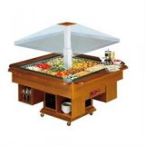 Buffet island with refrigerated basin, +4/+10°C