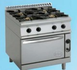 Gas stove, 4 burners,800,Kraft 900