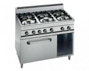 Range, gas with 6 burners,Eco 700