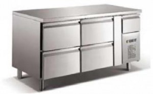 Counter, ventilated cooling,with upstand,Serie Eco