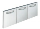 STAINLESS STEEL 3 DOORS FOR 400/800MM MOD.