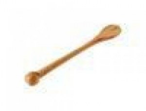 Set of 5 professional beech wood spatulas - 40 cm