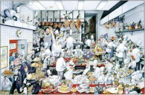 Poster " The kitchen" by Roger Blachon - 300 x 445 mm