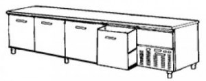 REFRIGERATED BASE FOR TOP UNITS