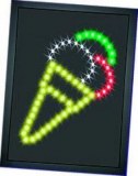 LED illuminated display cone symbol