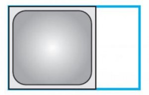Gastronorm container 2/3 in stainless steel