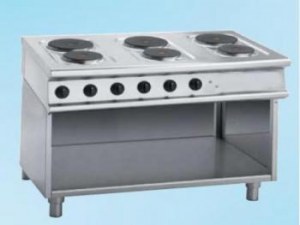 Electric stove, 6 hot-plates,1200,Kraft 700