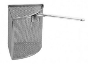 Mesh strainer for deep casserole