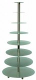 Aluminium multiple cake stand - round