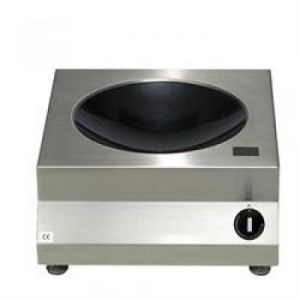 Induction wok with Ceran basin