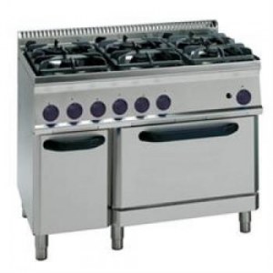 Range gas 6 burners 34.5kW