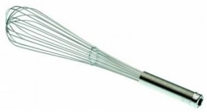 Tinned whisk, wire handle