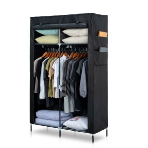 Herzberg HG-8012: Storage Wardrobe Black