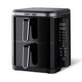 Comfy Nest CN-06177: 2800W Double Basket Air Fryer with Digital Folding Side Panel - 11L