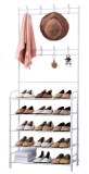 Herzberg 4-Tier Entryway Coat Rack and Hallway Storage Rack Organizer - 60x170cm