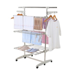 Herzberg 3-Tier Clothes Laundry Drying Rack White