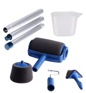 Herzberg HG-04395: Paint Roller Set with Paint Container