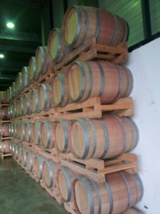 Used wine's oak barrels