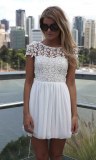 Lot for sale Chiffon Floral Crochet Lace dress