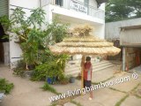 Thatch Umbrella, Bamboo Poles, Outdoor Furniture