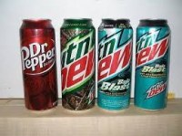 Mt Dew soft Drink and Dr pepper