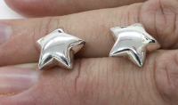 Star earring silver 925‎