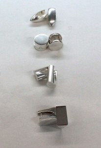 Silver 925 Huggie earrings‎