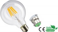 G95 LED Filament Globe Bulb 6W
