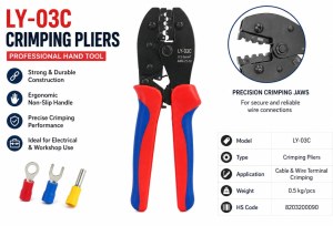 LY-03C Crimping Pliers – Heavy Duty Cable & Wire Terminal Crimping Hand Tool