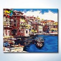 Home decoraton craft gift acrylic oil painting by number